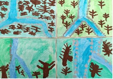 Razstava Vrtca Medvode: Aquavibe – prepustimo se toku!